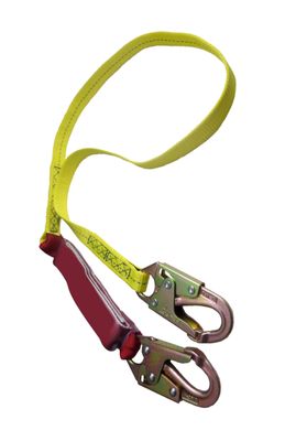 6 Ft Single External Energy Absorber Lanyard W/Hook - 100/255 Lbs