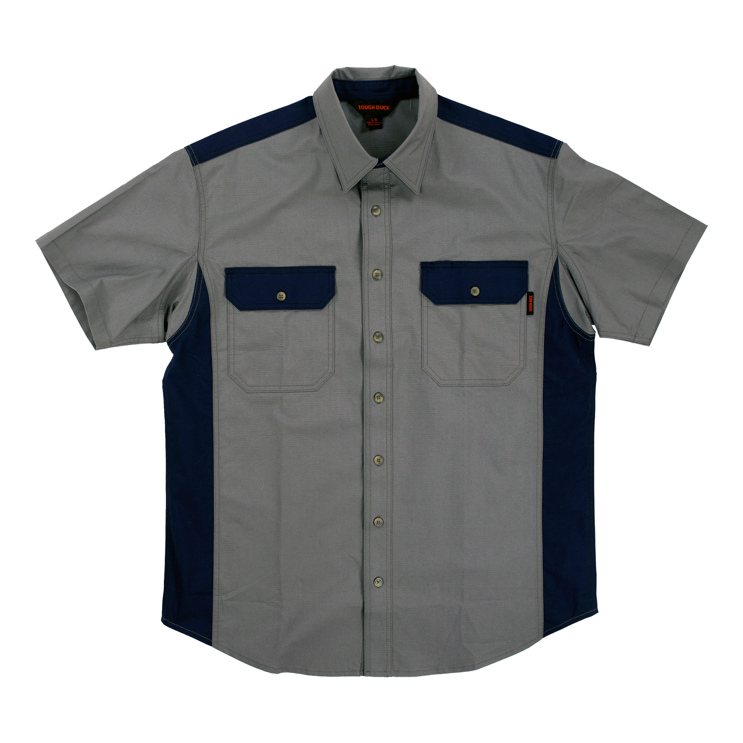 Short Sleeve Stretch Ripstop Color Block Shirt | Tough Duck WS18 Tough Duck/Work King