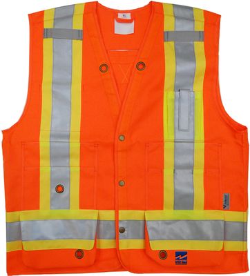 High Visibility Surveyor Vest | Reflective Safety Vest | Viking Safety Vest | Open Road Safety Vest
