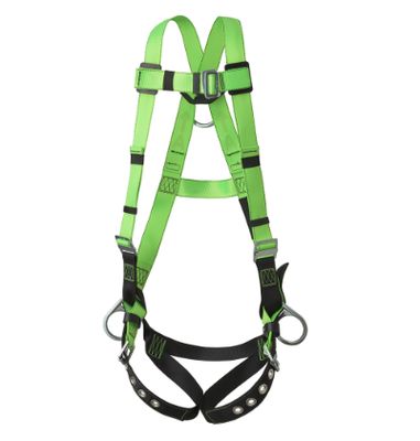 Hi-Vis Contractor Harness wih Grommet Leg Straps | 3D, Class AP | PeakWorks FBH-10020B Peakworks