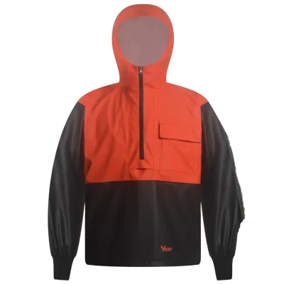 Bristol Bay PU Pull-Over Jacket with Hood - Black