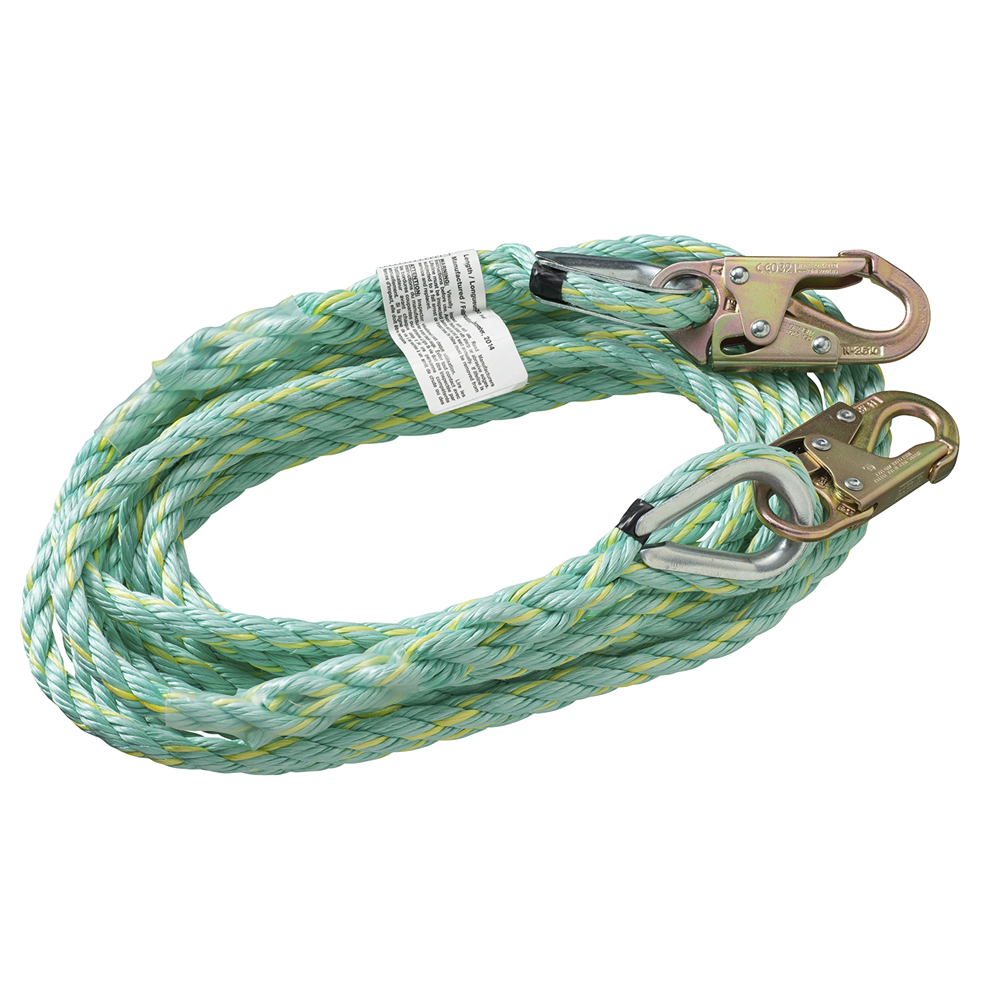 Vertical Lifeline - Snap Hooks - 50' (15.2 m), VL-1122-50 VL-1122-50 Peakworks
