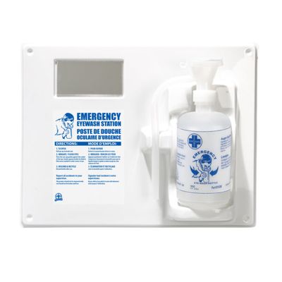 Single Eyewash Station w/ 500ml Empty Bottle F4558701 WASIP