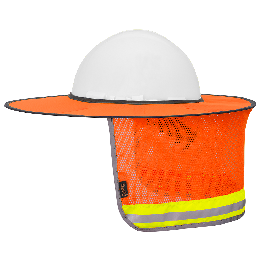 Hard Hat Foldable Sun Shade | Pioneer 261   Safety Supplies Canada
