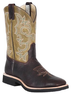 Men?s BRAHMA? Spongy Ropers with Vibram Longhaul soles - 11" Brown Bullhide / Beirut Verde