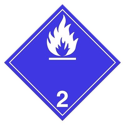 Class 2.1 Flammable Gases Placard (Pack of 100 pcs) TT210 INCOM