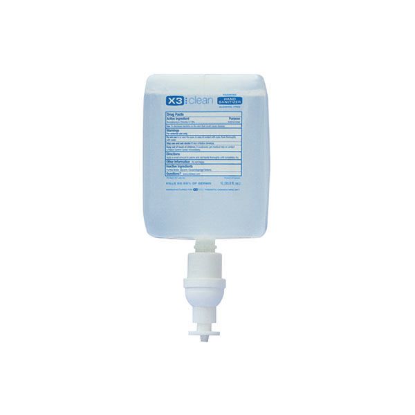 X3 Clean Alcohol Free Hand Sanitizer Catridge 1L Filled 80-2964-1C Dentec Safety
