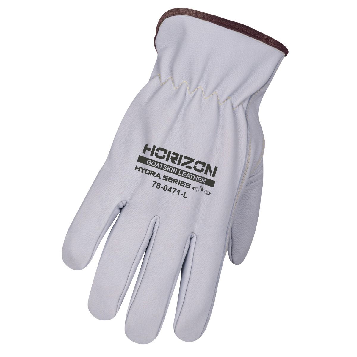 Water Repellent Lined Goatskin Leather Gloves - Hydrophobic - C100 780471 Groupe BBH