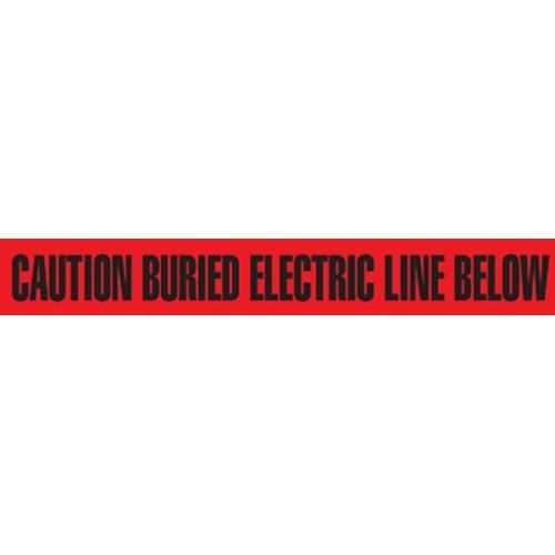 3" CAUTION BURIED ELECTRIC LINE BELOW Utility Barrier Tape UT3303 INCOM
