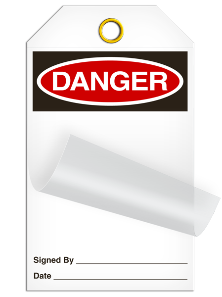 Self Laminating Tag - DANGER - 24/pkg