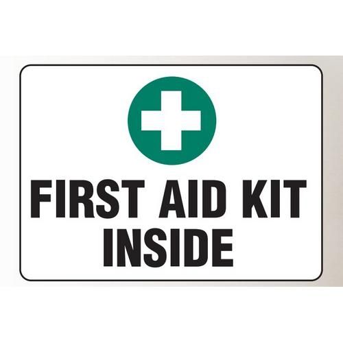 OSHA Safety Sign | First Aid Kit Inside | INCOM SS5050V, SS5050A, SS5050P, SC5050V, SC5050A, SC5050…