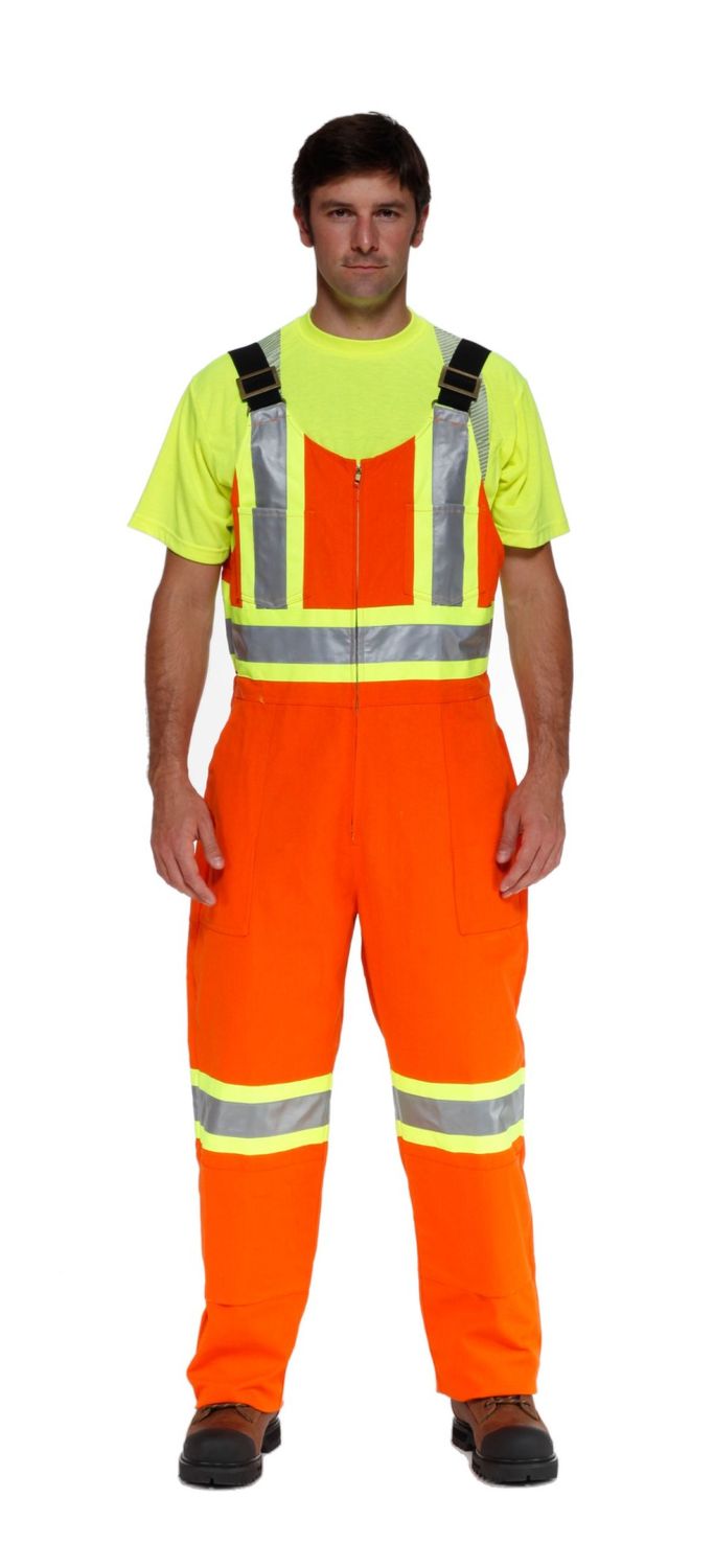 Gateway Workwear 461GF Hi-Viz Poly/Cotton Coveralls with Reflective Tape 461GF Ground Force