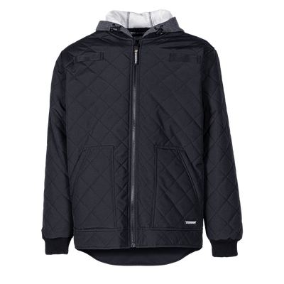 Terra Quilted Freezer Jacket With Fuller Hoodie 100298BK Groupe BBH