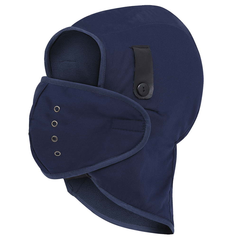 Fleece-Lined  Hard Hat Liner - Detachable Mouthpiece 566N Pioneer