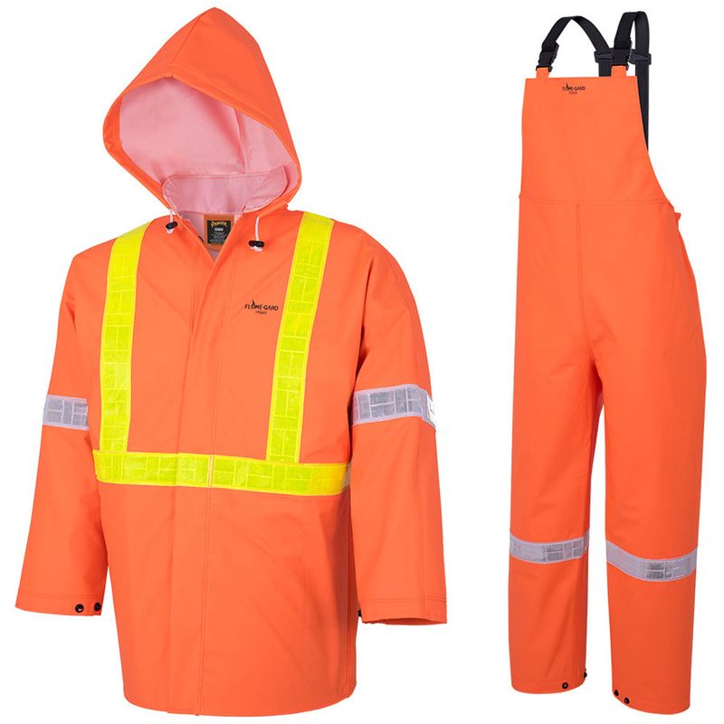 Hi-Vis FR Element Series 3-Piece Rain Suit | RanPro R85 RanPro