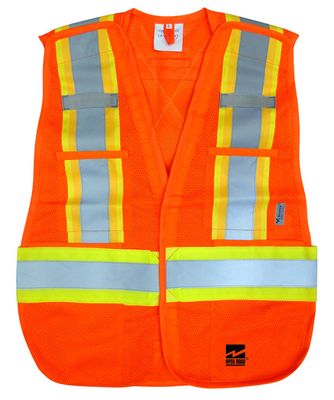 Hi-Vis Mesh Tear-Away Safety Vest | Viking 6115O/6115G   Safety Supplies Canada
