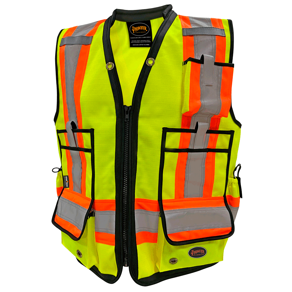 Hi-Viz 1200D High Denier Surveyor's Vests | Pioneer 6676/6677 Pioneer