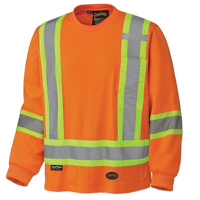 Hi-Vis 100% Cotton Long-Sleeve Shirt | Pioneer 6981/6982 Pioneer