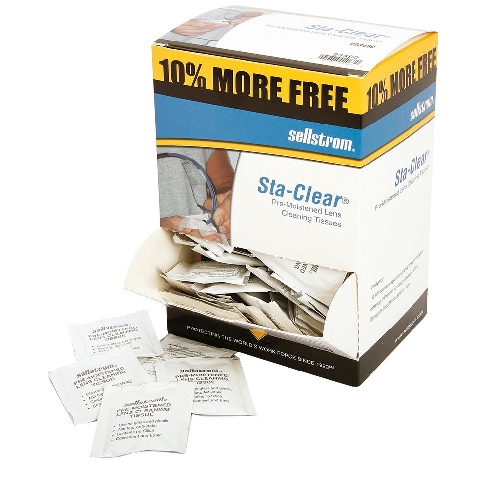Pre-Moistened Alcohol Based Towelettes | Sta-Clear S23490 Sellstrom
