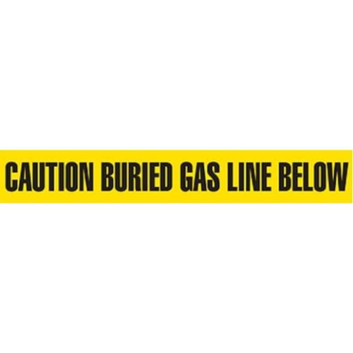 3" CAUTION BURIED GAS LINE BELOW Utility Barrier Tape UT3307 INCOM