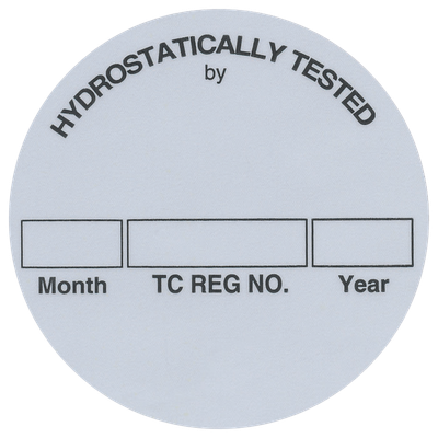 Composite Cylinder Test Labels CRL50 RS Steel