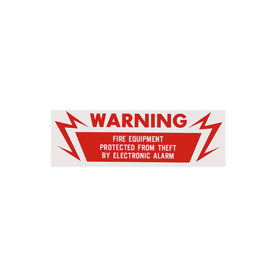 Vinyl Self Adhesive Sign - Warning?Electronic Alarm