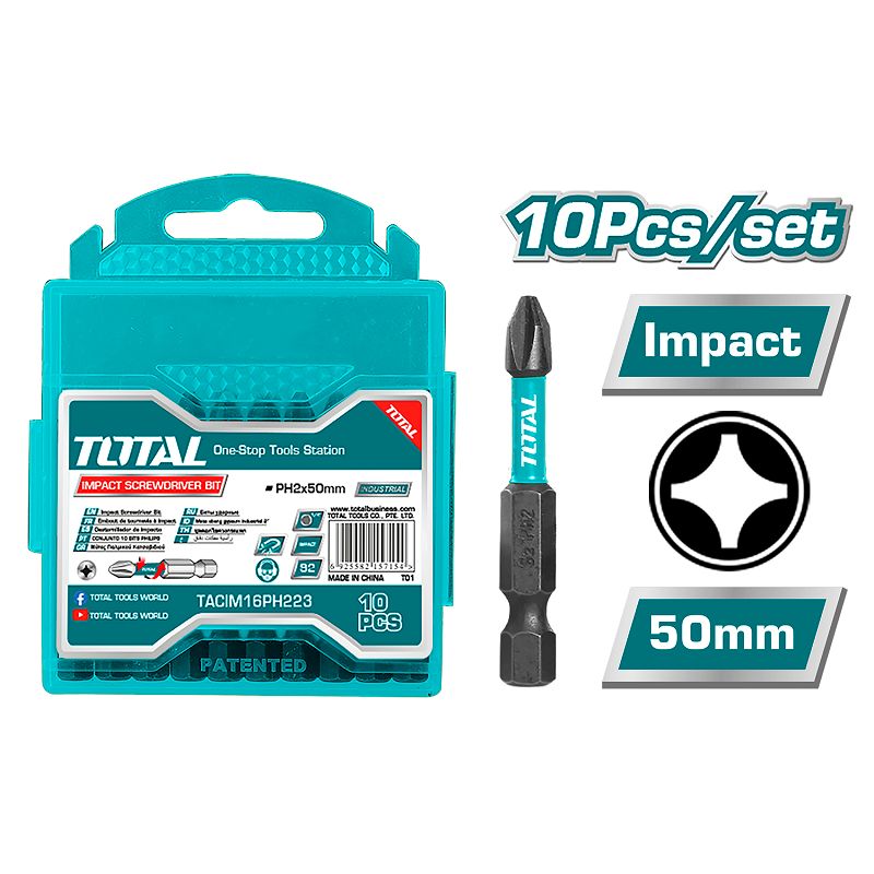PH2X2" Impact Screwdriver Bit Set