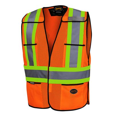 Hi-Vis Tear-Away Traffic Safety Vest | Pioneer 6926/6927   Safety Supplies Canada