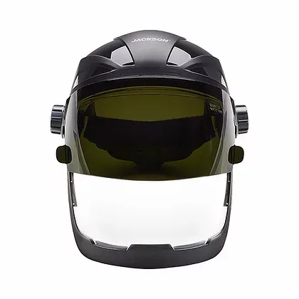 QUAD 500 Faceshield Clear Antifog PC Shd 5 FLIP w/HHIS | Jackson Safety 14235   Safety Supplies Can?