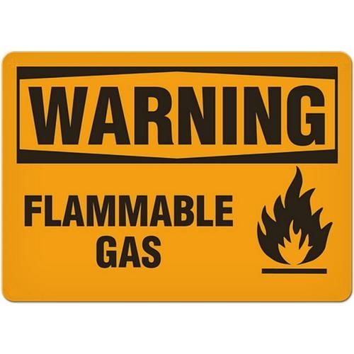 OSHA Safety Sign | Warning Flamm Gas  | INCOM SS3027V, SS3027A, SS3027P, SC3027V, SC3027A, SC3027P,…