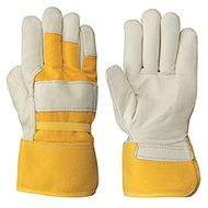 Cowgrain Glove - Yellow Back - Light Fleece Lining (12Pk) | Pioneer 536L Pioneer
