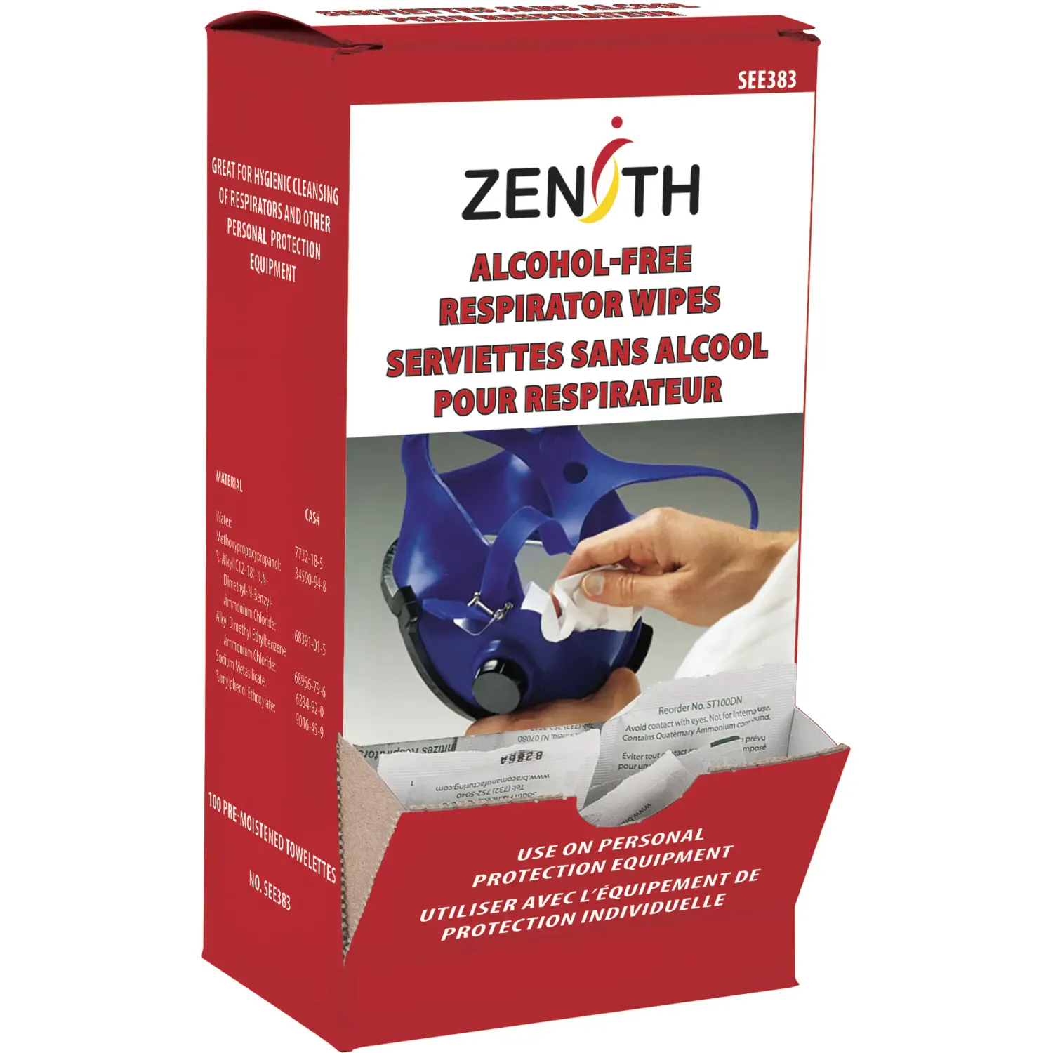 Respirators &amp; PPE Cleaning Wipes | Zenith SEE383 Zenith