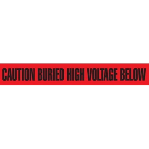 3" CAUTION BURIED HIGH VOLTAGE BELOW Utility Barrier Tape UT3306 INCOM