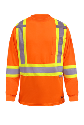 Safety Bamboo Lined Long Sleeve Shirt | Viking 6018O/N Viking