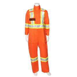 Striped High Visibility FR Coveralls - 7 oz. Westex by Milliken FR 40477 Viking