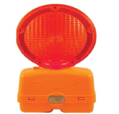 Red Barricade Light Steady Burn - Lens: Red 747SB-R SWS