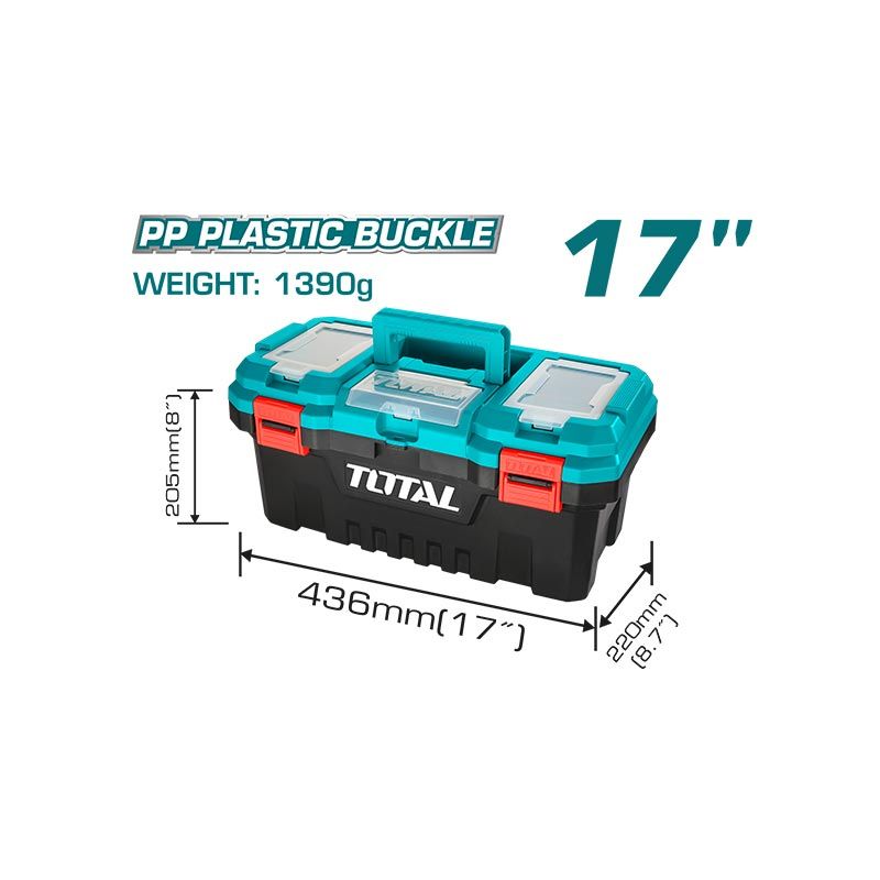 17" Plastic Tool Box TPBX0171 Total Tools Canada
