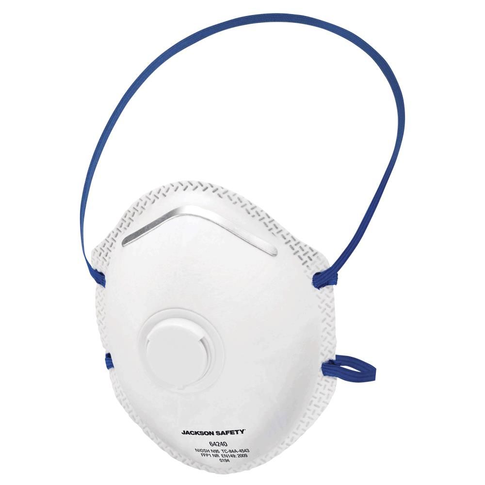 N95 Disposable Particulate Respirator With Single Valve - White 64240 Jackson Safety