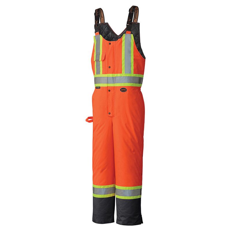 Hi-Vis Waterproof Quilted Safety Bib Pant  | Pioneer 5040BB/5041BB/5042 Pioneer