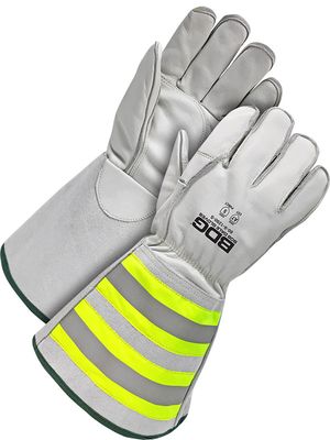 Water Repellent Grain Cowhide Cut Resist HiViz Gauntlet C100 | Cut Level A7 60-9-1290 Bob Dale Glov…