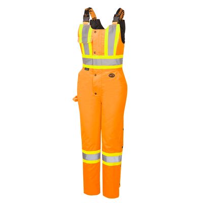 Women's Hi-Vis Waterproof Safety Overalls - Hi-Vis Orange | Pioneer 5040W Pioneer