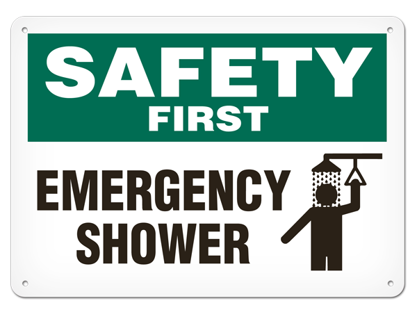 OSHA Safety Sign | Safety Emerg Shower  | INCOM SS5003 INCOM