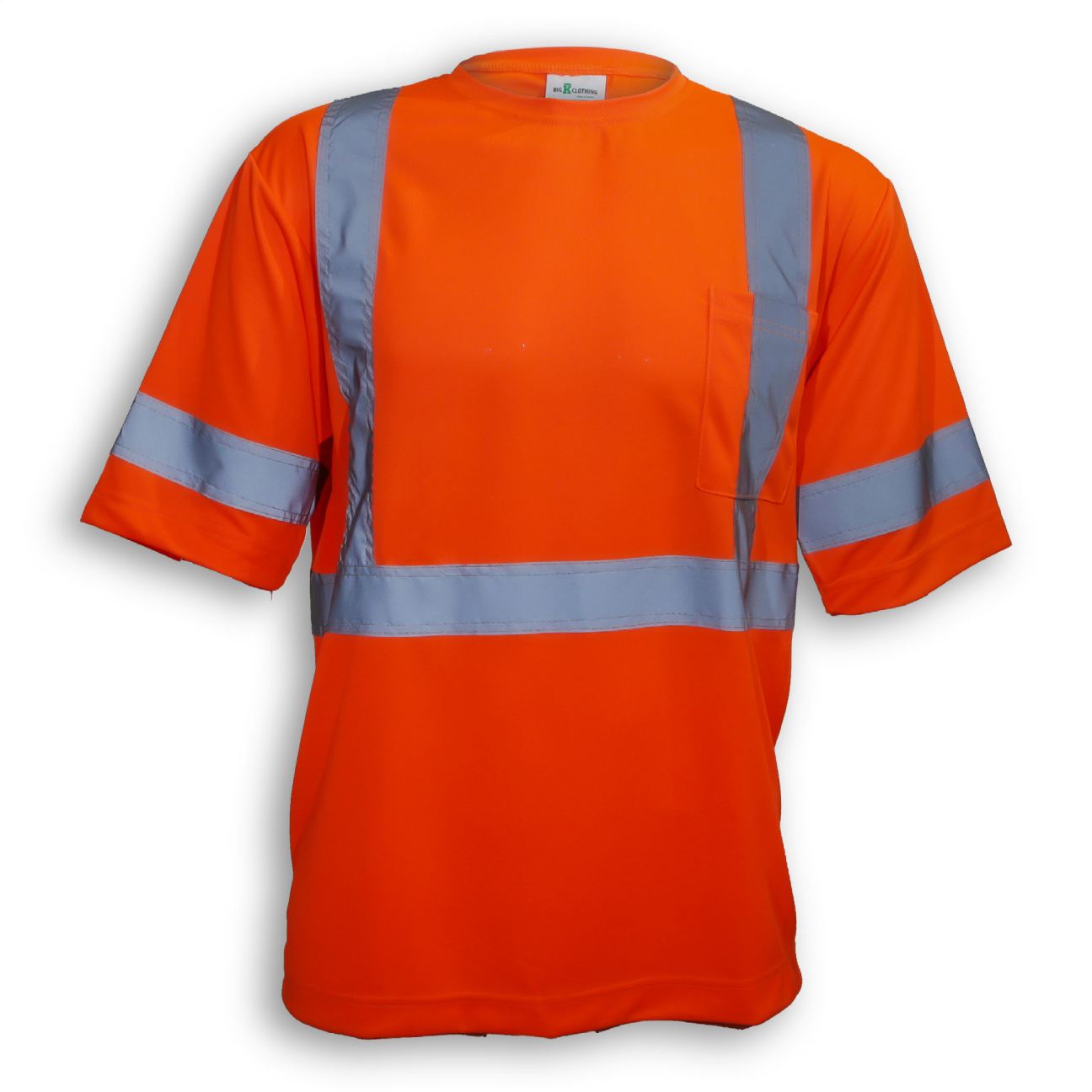 100% Soft Polyester Traffic Safety T-Shirt BK5912 Big K Clothing