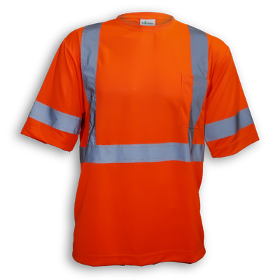100% Soft Polyester Traffic Safety T-Shirt BK5912 Big K Clothing