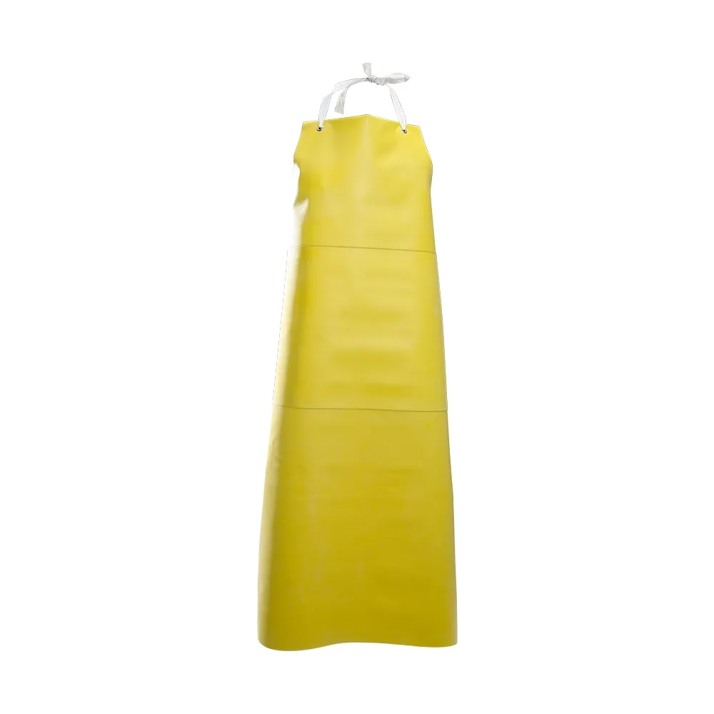 Yellow Nitrile Apron with Mid-Patch - 35 x 48" 440180 WASIP