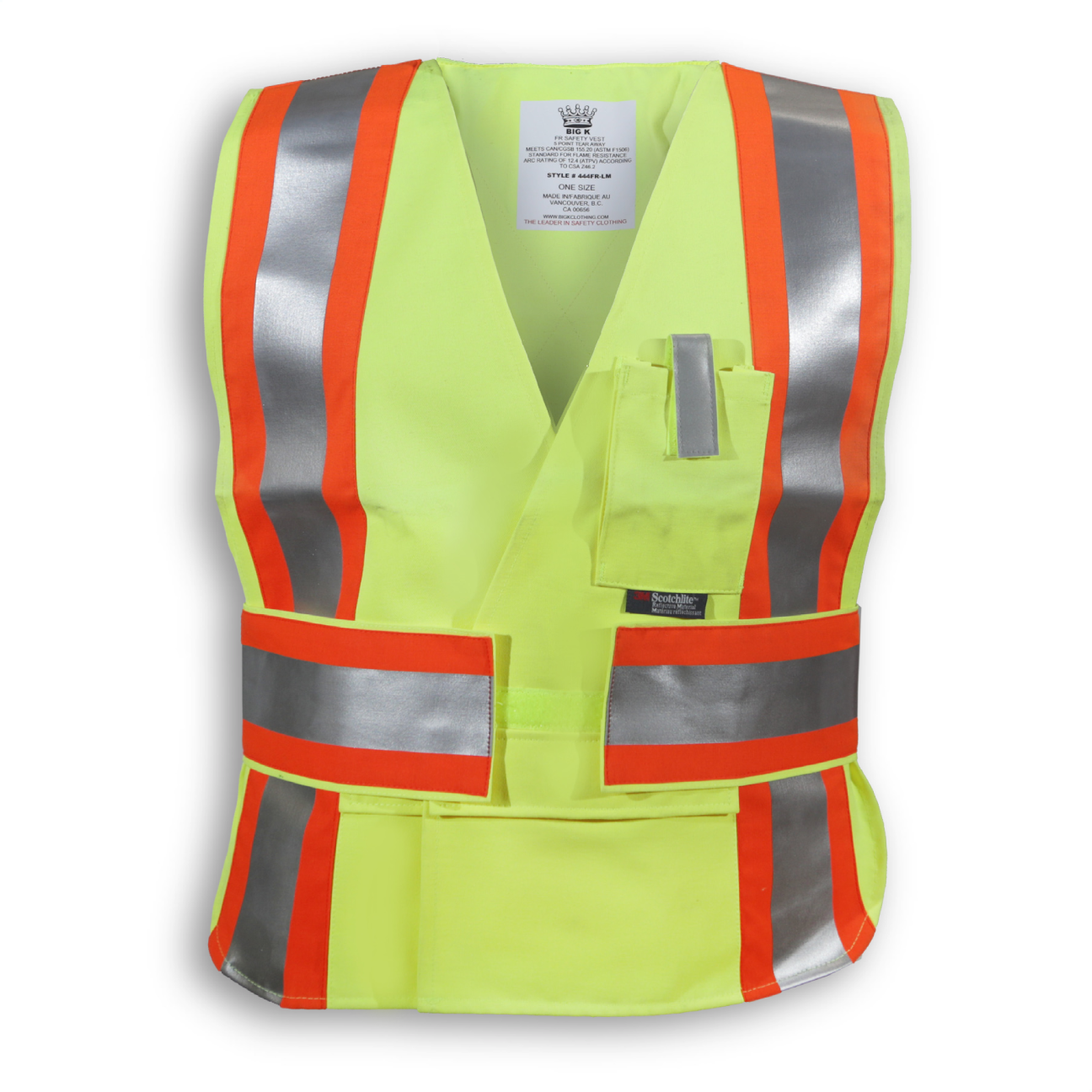 Big K Tecasafe Safety Vest BK444FRI Big K Clothing