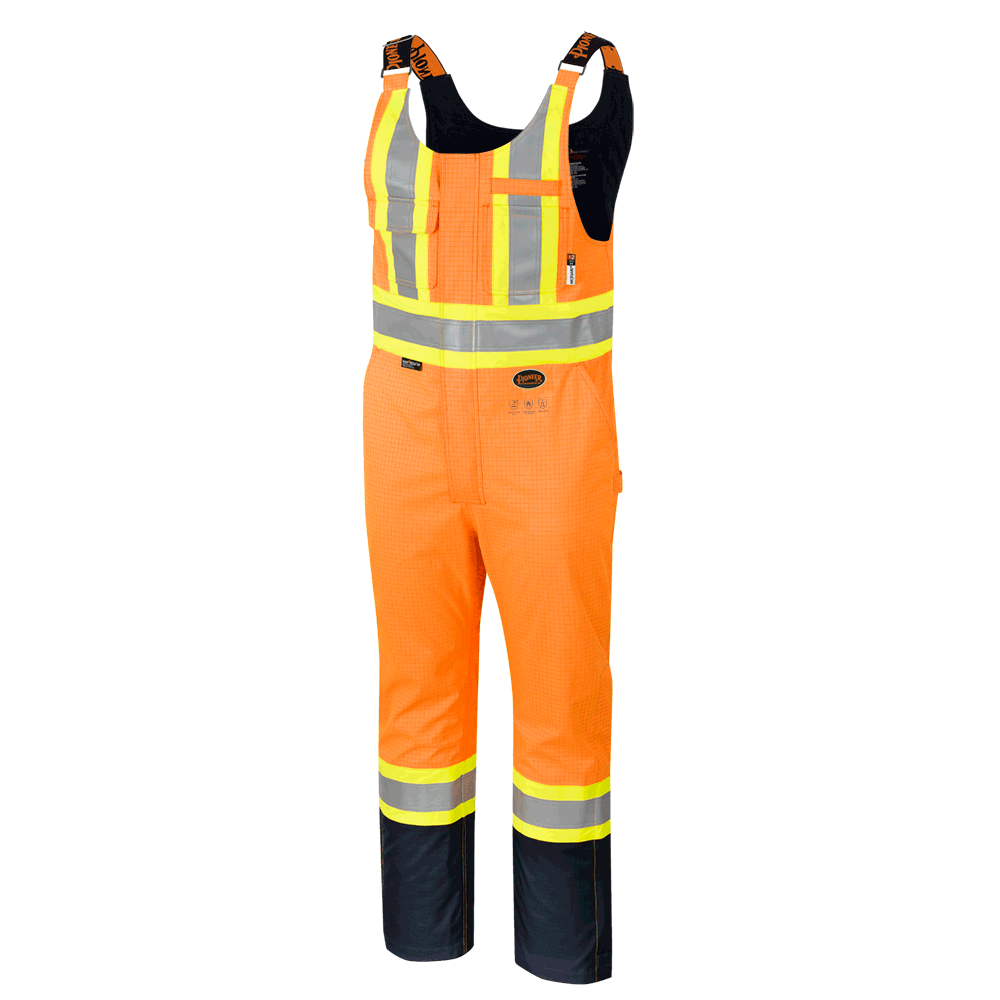 "The Defender" FR/ARC/Antistatic 300D Oxford Trilaminate Safety Rainwear Bib Pant | Pioneer 4486/44…