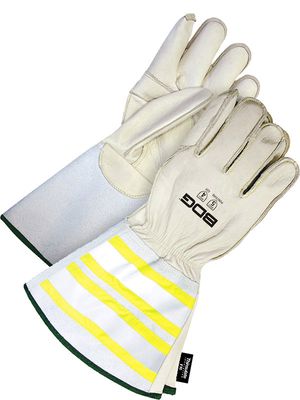 Grain Cow Utility Glove Hi-Viz w/ Thins C100 &amp; Kevlar Lining | Cut Level 4 60-9-1280KV Bob Dale Glo…