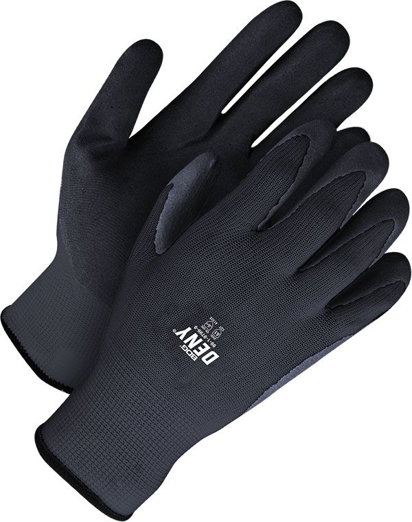 Deny Seamless Knit Black Nylon Black Foam Nitrile Palm - Pack of 12 | Bob Dale Gloves 99-1-9799   S?