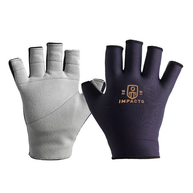 IMPACTO Anti-Impact Nylon Glove with Suede Leather Cover - 3/4 Finger Style | Sold by Each 505-10-P…